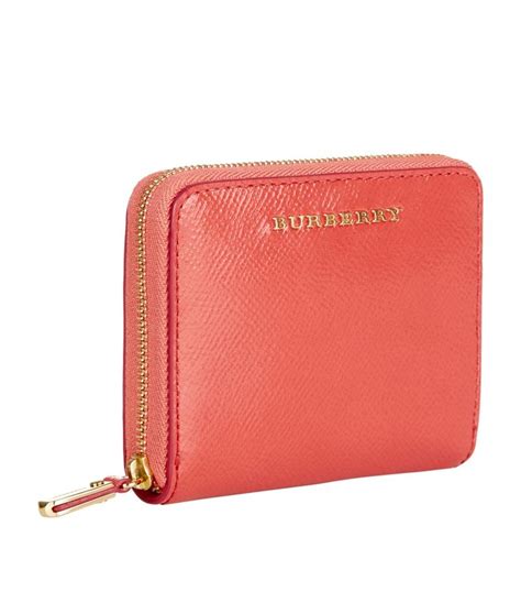 Burberry Patent London Leather Ziparound Women's Wallet